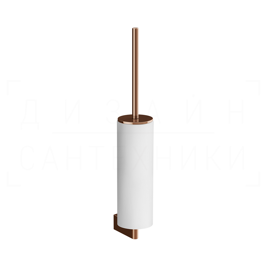 Gessi Origini Ершик для унитаза подвесной, с кермической колбой Neolite, цвет: white/copper PVD 66419#030