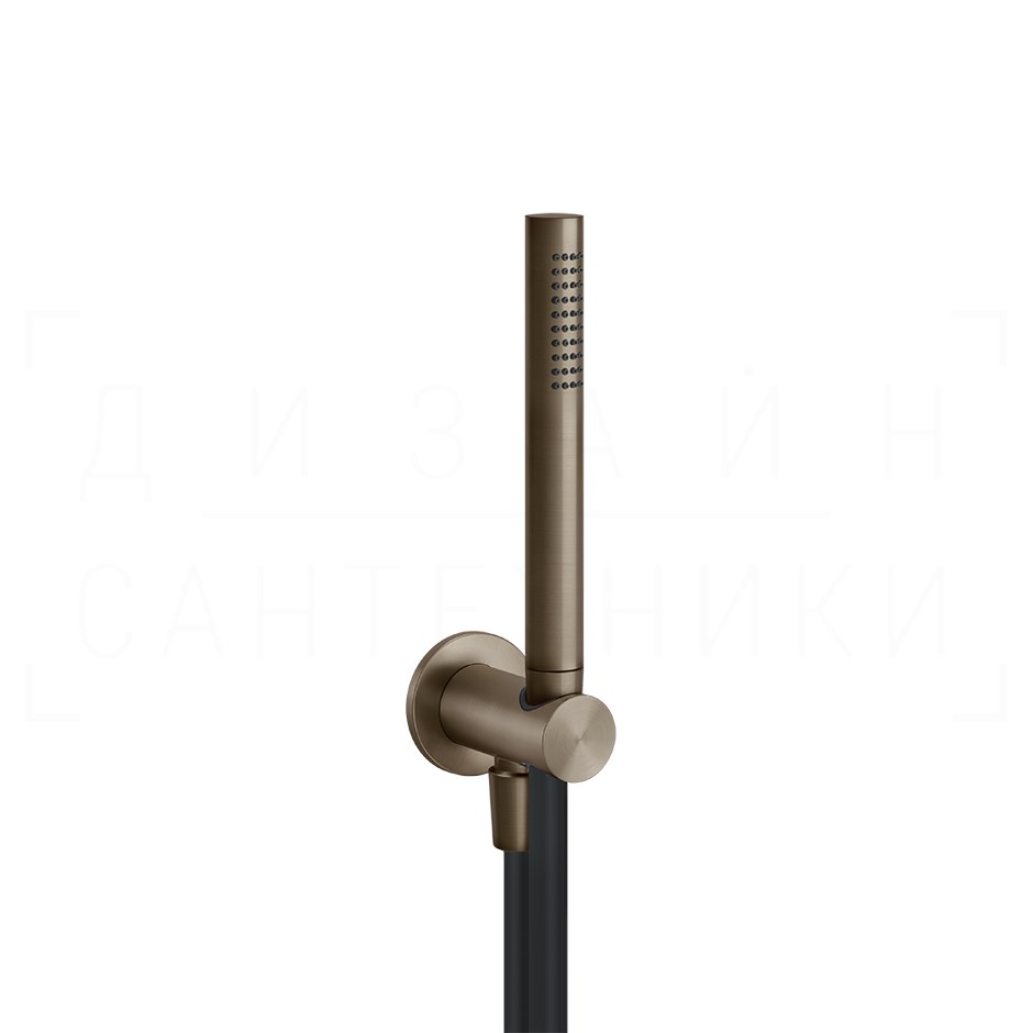 Gessi 316 Душевой гарнитур: ручной душ, держатель, шланг 150 см, цвет: coffee bronze brushed PVD 54023#761