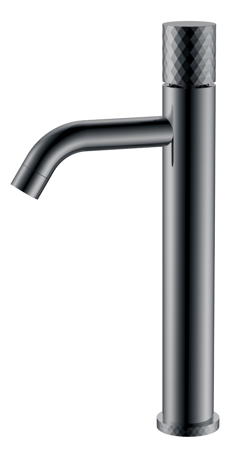 Boheme Stick Diamond Смеситель для раковины высота излива 20,6 см, без д/к, цвет: shine gun metall 122-SGM