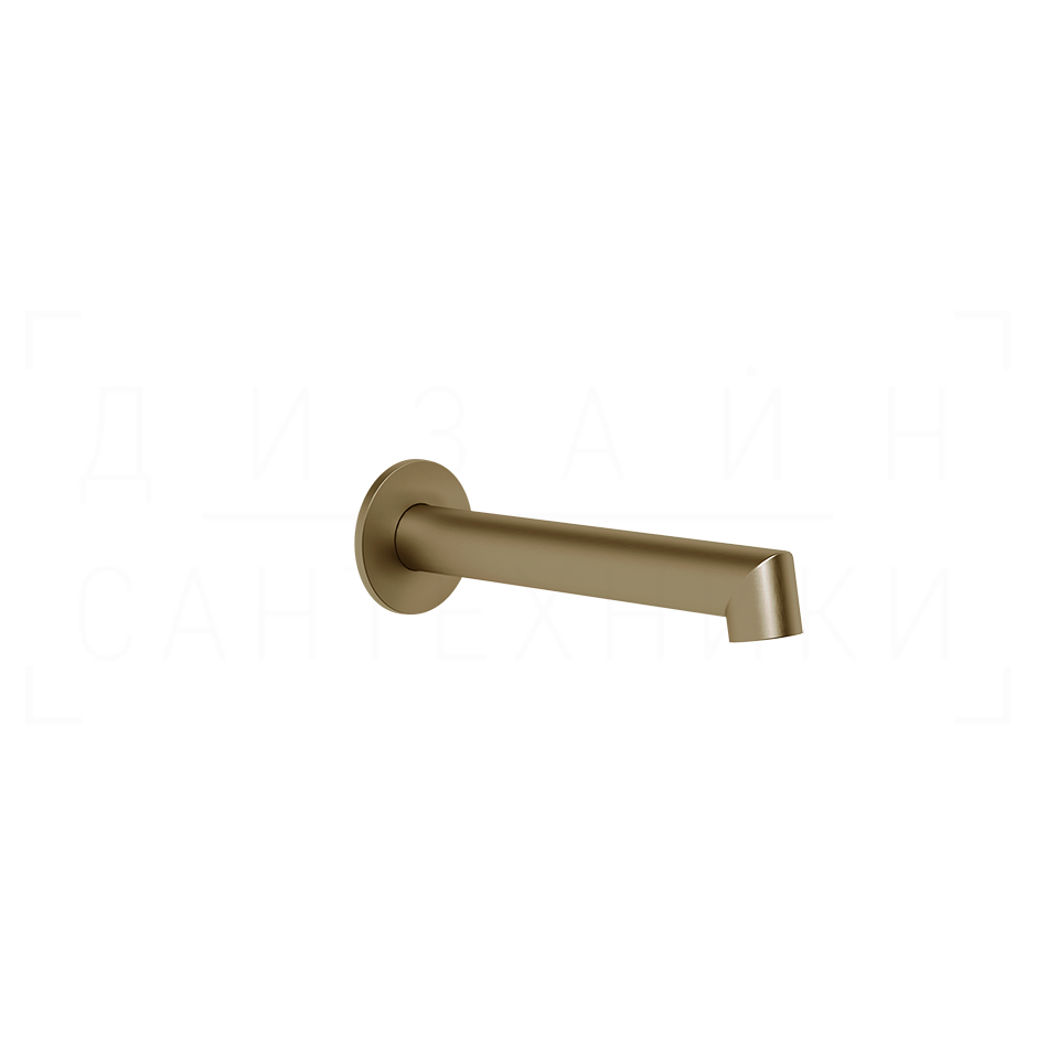 Gessi Ingranaggio Излив настенный для ванны 19,2 см, фиксированный, цвет: deep bronze brushed PVD 63603#791