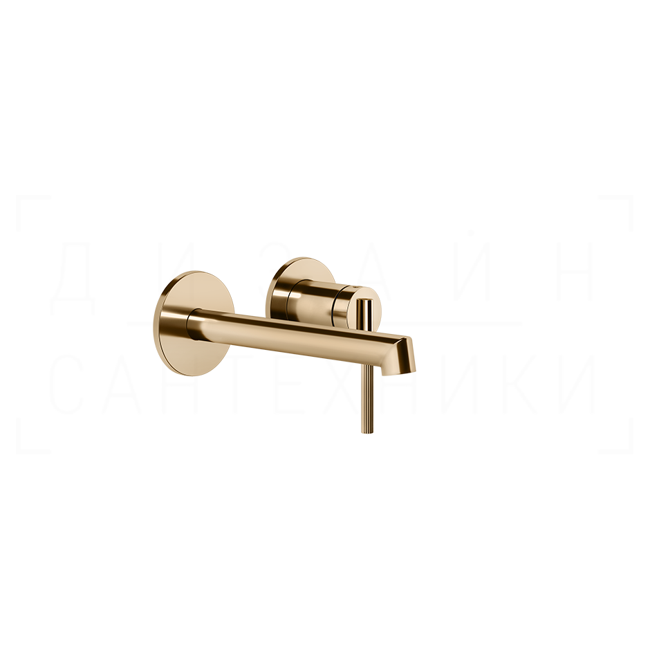 Gessi Ingranaggio Смеситель для раковины встраив., внеш. час., излив 13-16 см, цвет: warm bronze PVD 63581#735