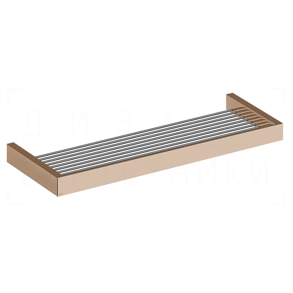 Gessi Inverso/Rettangolo Полочка-решетка металлическая 61,5 см, подвесная, цвет: copper PVD 20950#030