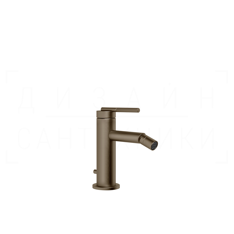 Gessi Ingranaggio Смеситель для биде с дон. клап., излив 11,3 см, цвет: coffee bronze brushed PVD 63507#761