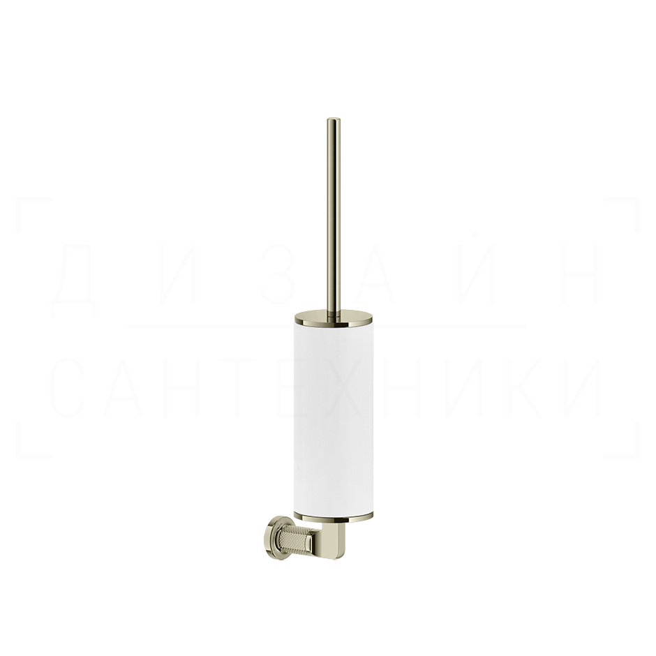 Gessi Inciso Ершик для унитаза подвесной, с кермической колбой Neolite, цвет: white/nickel PVD 58519#720