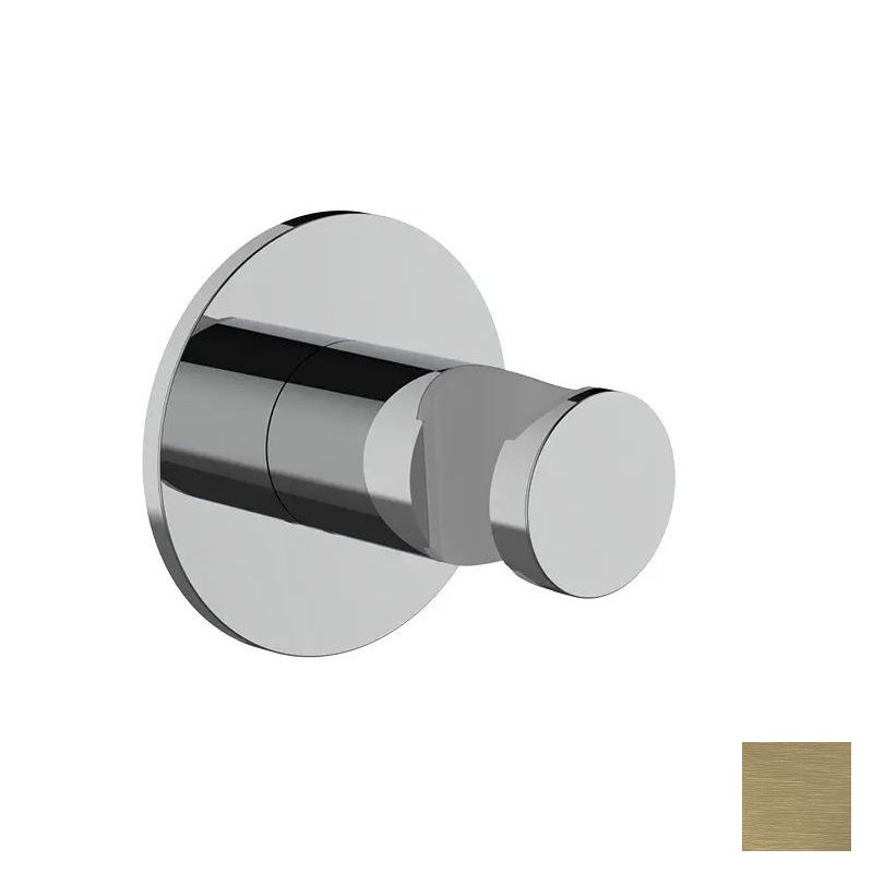 Almar Round Держатель душевой лейки на стену из латуни, цвет: PVD brushed high brass E120012.HB