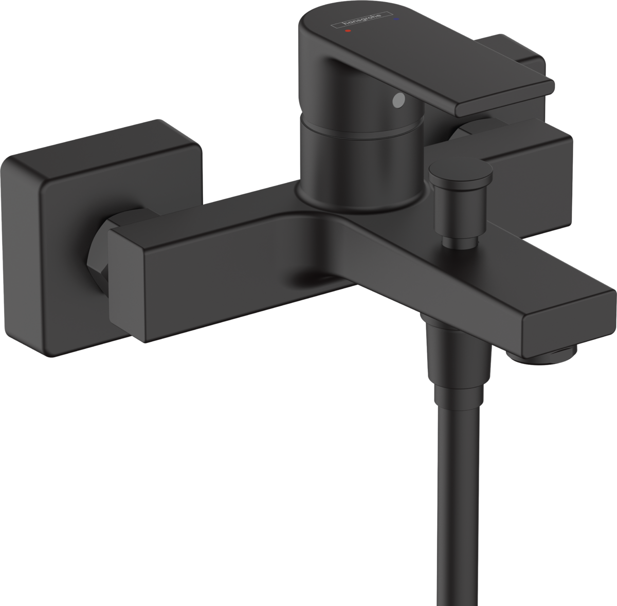 Hansgrohe Vernis Shape Смеситель для ванны, излив 16,6 см, цвет: матовый черный 71450670