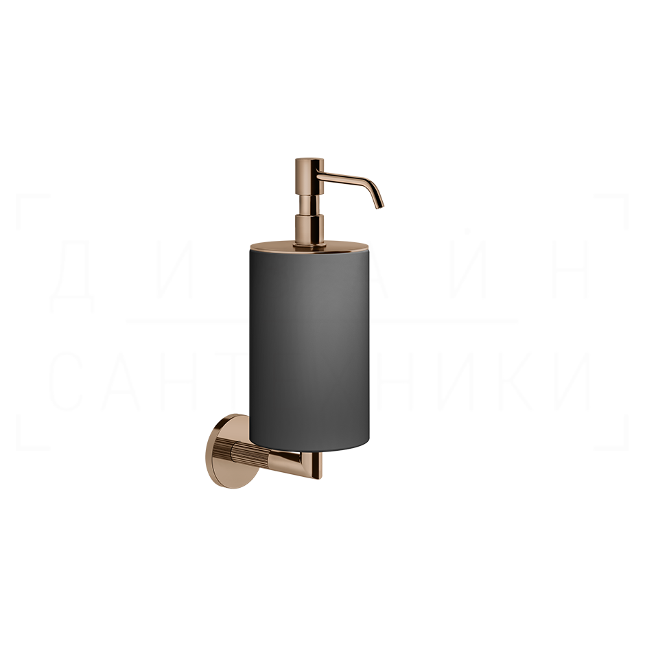 Gessi Ingranaggio Дозатор для жидкого мыла подвесной, колба Neolite, цвет: black/copper PVD 63814#030