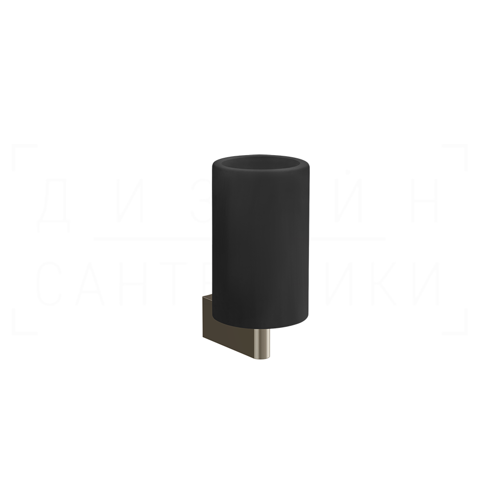Gessi Origini Стакан подвесной, керамический Neolite, цвет: black/nickel PVD 66408#720