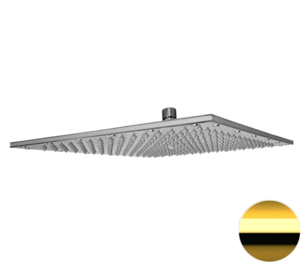 Remer Верхний душ 35x35 см, 1 режим, без кронштейна, цвет: oro lucido 359SSXLDO