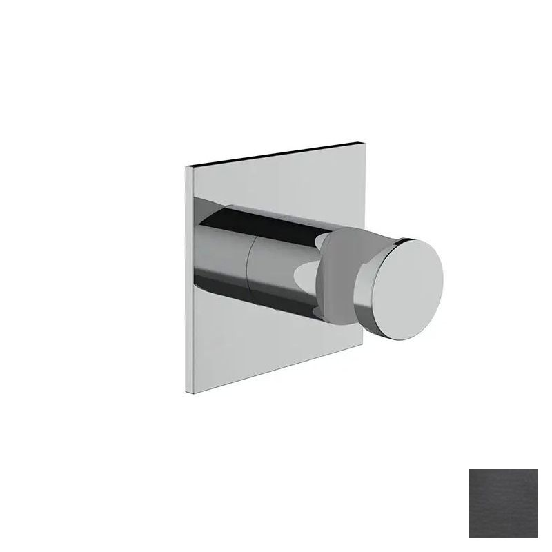 Almar Square Держатель душевой лейки на стену из латуни, цвет: PVD brushed absolute black E120013.AB