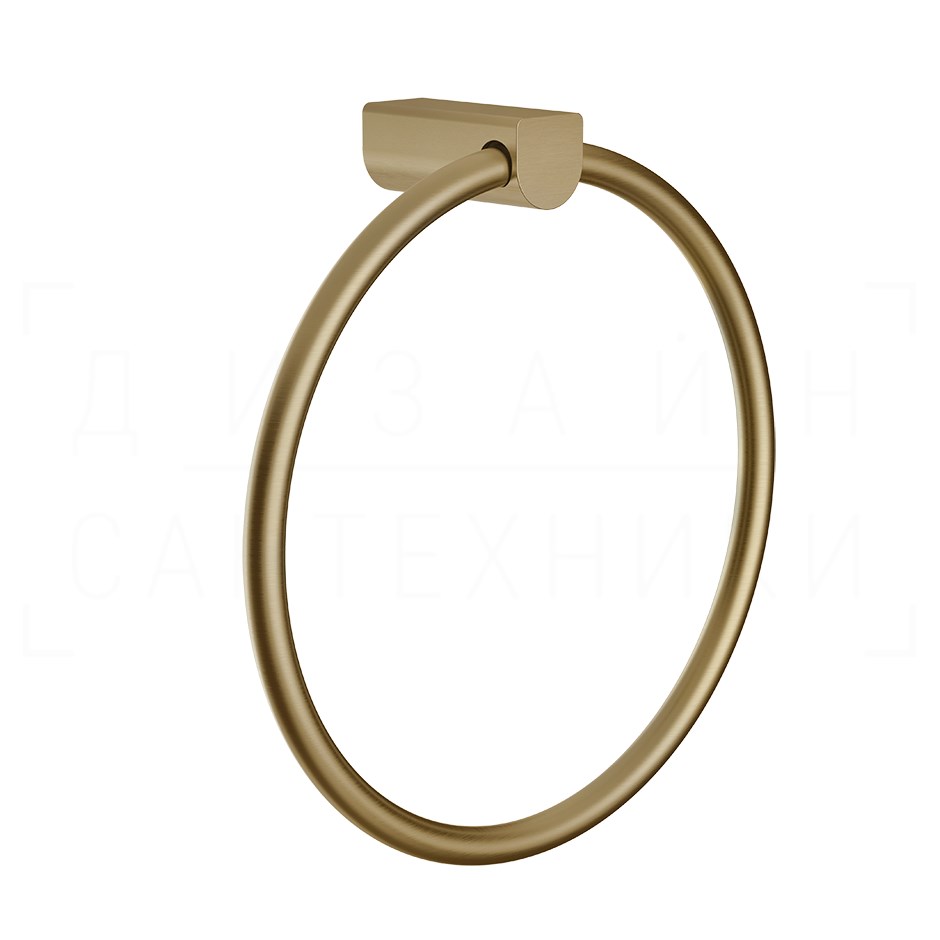 Gessi Rilievo Полотенцедержатель кольцевой d22,2 см, подвесной, цвет: warm bronze brushed PVD 59509#726