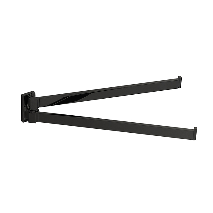 Colombo Design Look Полотенцедержатель двойной 33 см, подвесной, цвет: matt graphite B1612.GM