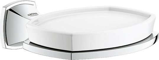 Grohe Grandera Мыльница с керамической чашей, подвесная, цвет: хром 40628000