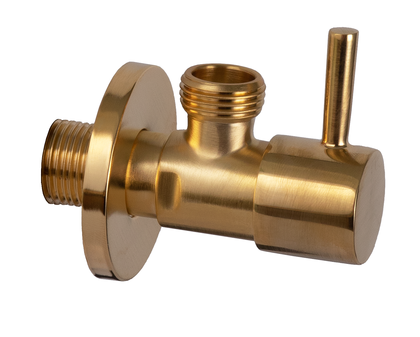 Remer Запорный вентиль 1/2*1/2, цвет: oro spazzolato 128L1212BG