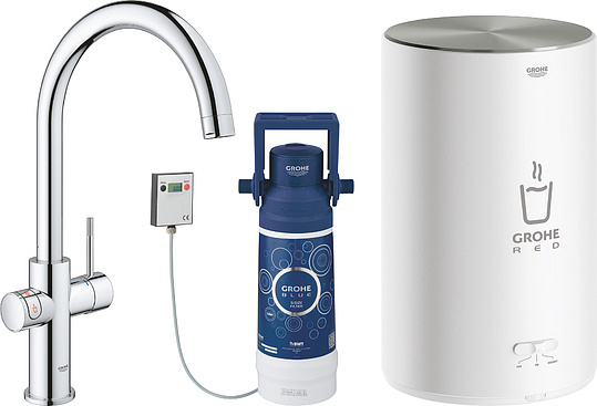 Grohe Red II Duo Смеситель для кухни, с водонагревателем, цвет: хром 30083001
