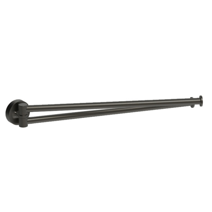 Colombo Design Plus Полотенцедержатель двойной 34.5 см, подвесной, цвет: matt graphite W4913.GM