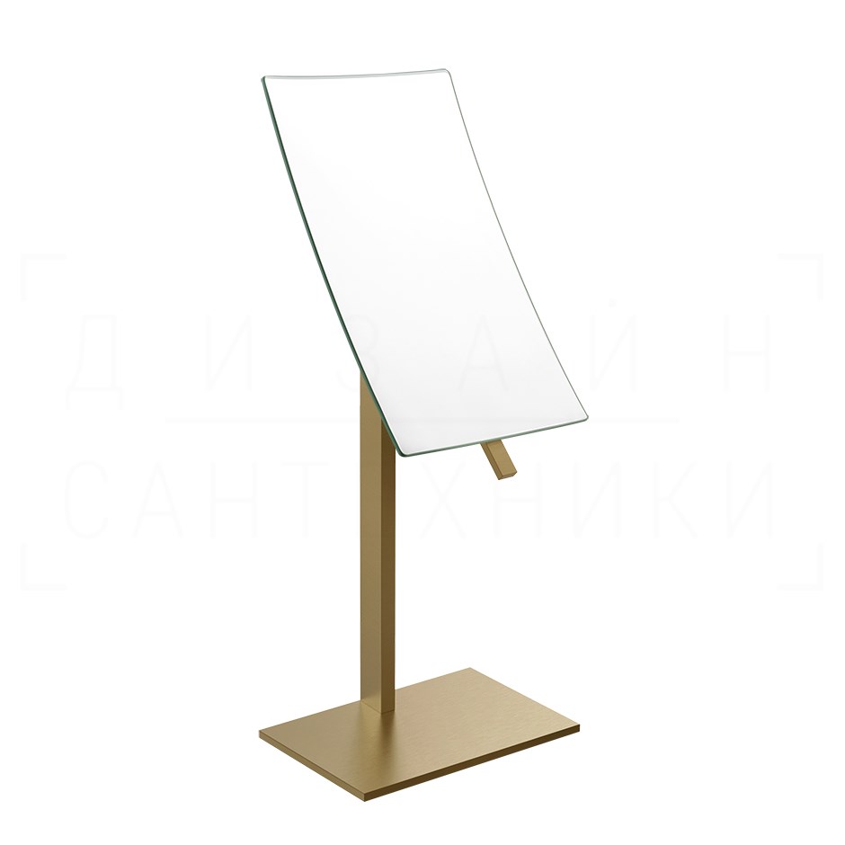 Gessi Inverso/Rettangolo Косметическое зеркало настольное, 2-х увеличение, цвет: deep bronze PVD 20988#791