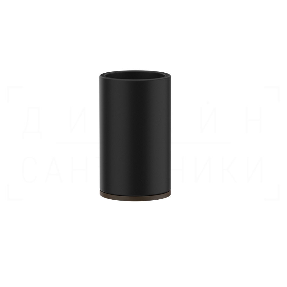 Gessi Inciso Стакан настольный, керамический Neolite, цвет: black/dark bronze 58532#845