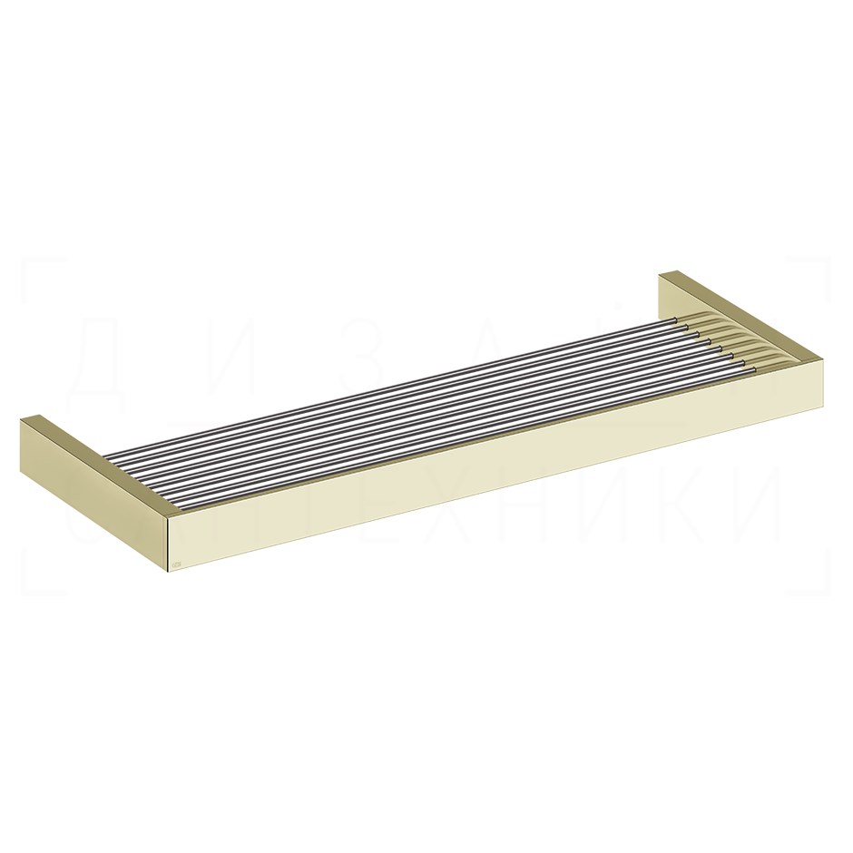 Gessi Inverso/Rettangolo Полочка-решетка металлическая 61,5 см, подвесная, цвет: brass PVD 20950#710