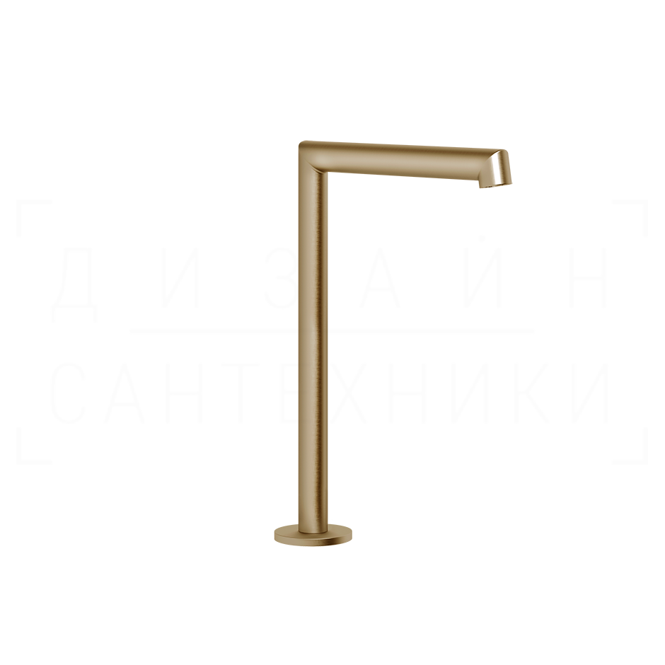 Gessi Anello Излив высокий отдельностоящий для раковины 16 см, цвет: warm bronze brushed PVD 63323#726