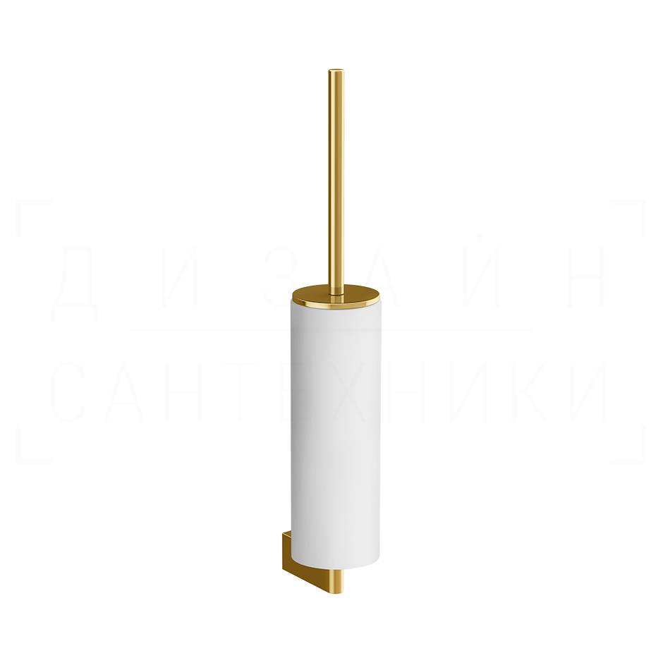 Gessi Origini Ершик для унитаза подвесной, с кермической колбой Neolite, цвет: white/gold PVD 66419#246