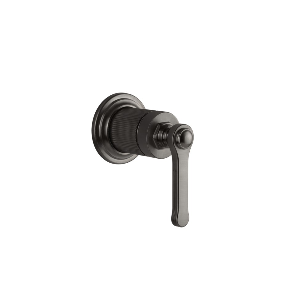 Gessi Внешняя часть встраиваемого смесителя, цвет: black metal brushed PVD 65109#707