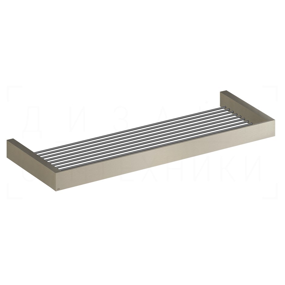 Gessi Inverso/Rettangolo Полочка-решетка металлическая 61,5 см, подвесн., цвет: finox brushed nickel 20950#149