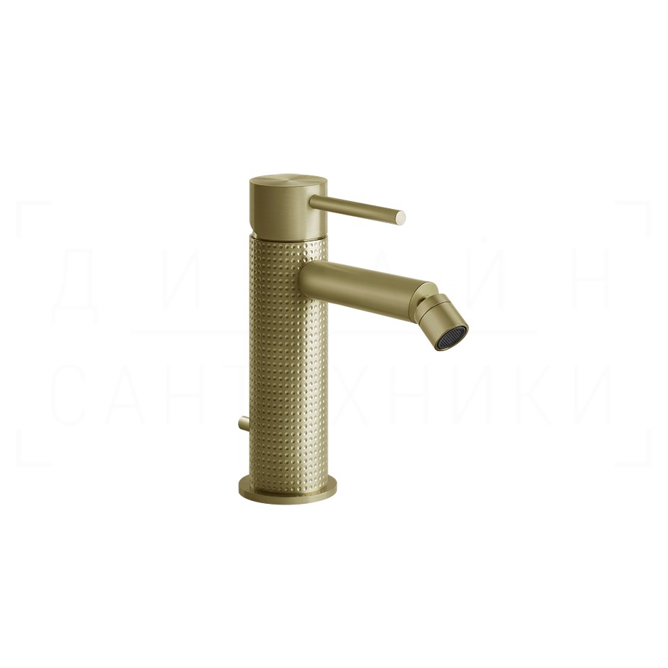 Gessi 316 Cesello Смеситель для биде с донным клапаном, излив 11,9 см, цвет: brushed brass PVD 54407#727