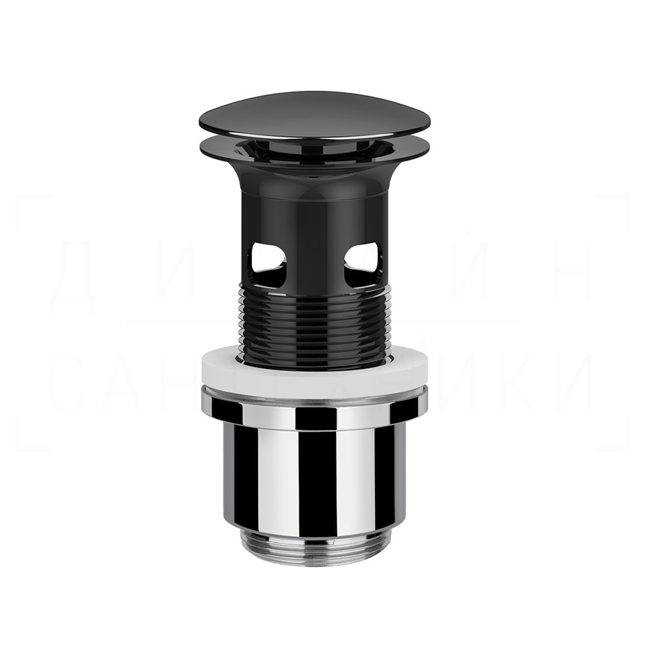 Gessi Донный клапан с переливом “Stop&Go”, цвет: black metal PVD 01422#706