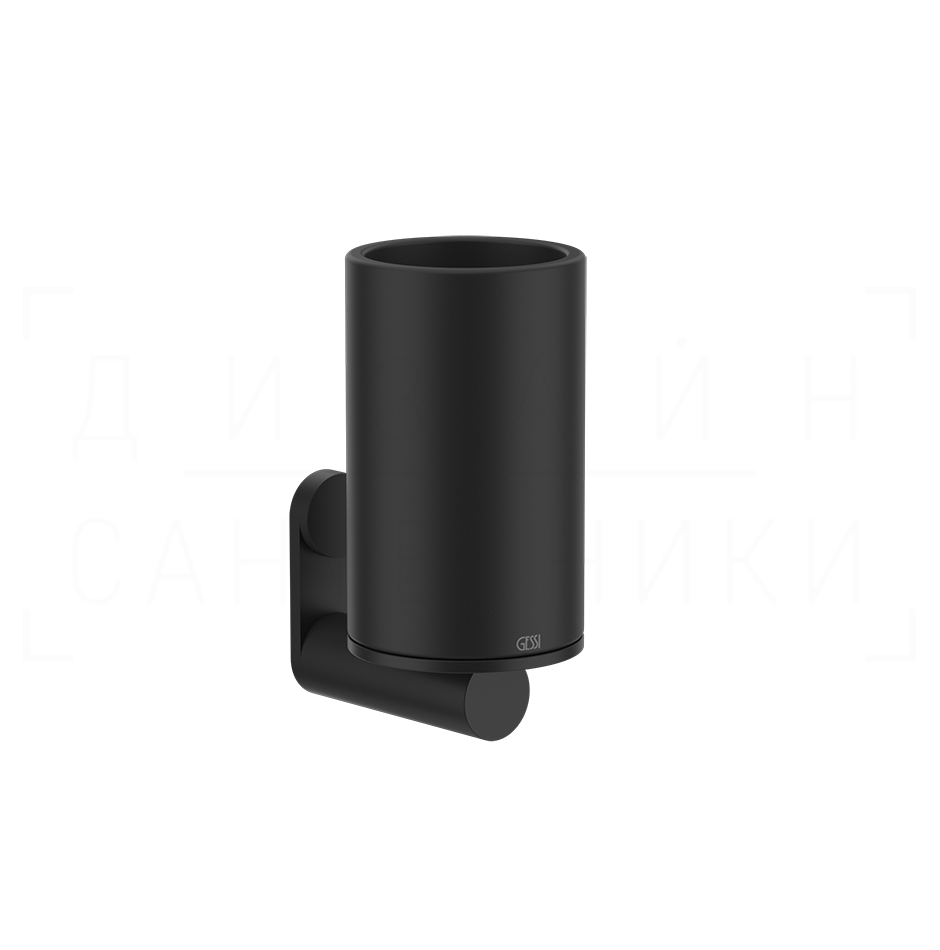 Gessi 316 Стакан подвесной, керамический Neolite, цвет: black/matte black 54708#299