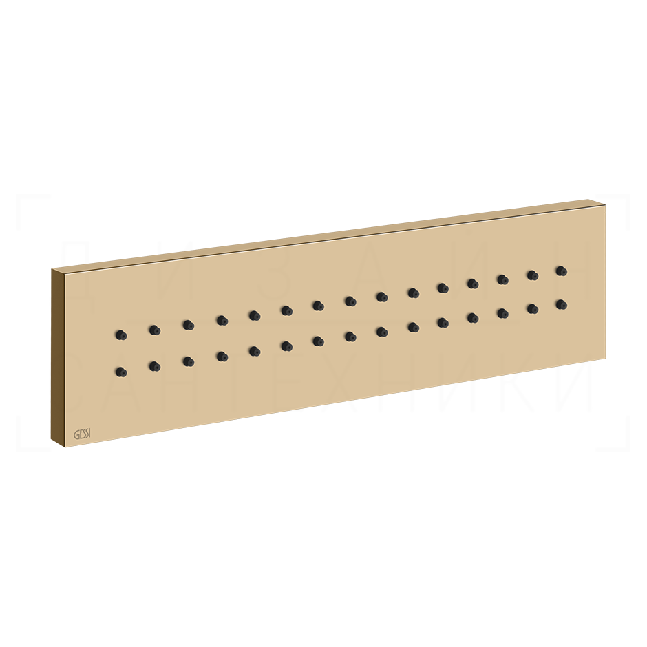 Gessi Body Jets Душевая форсунка боковая 24х6,5h см, цвет: warm bronze PVD 32975#735