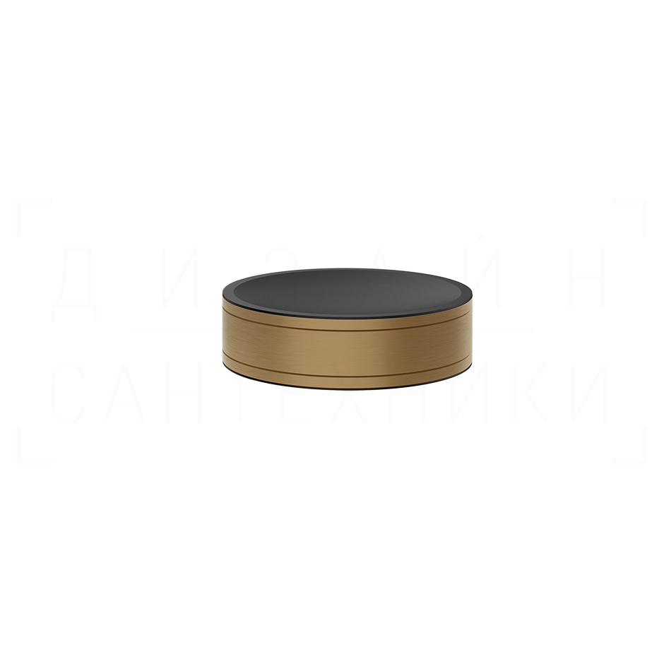 Gessi Pelle Мыльница с керамической чашей, настольный, цвет: deep bronze brushed PVD 78525#791