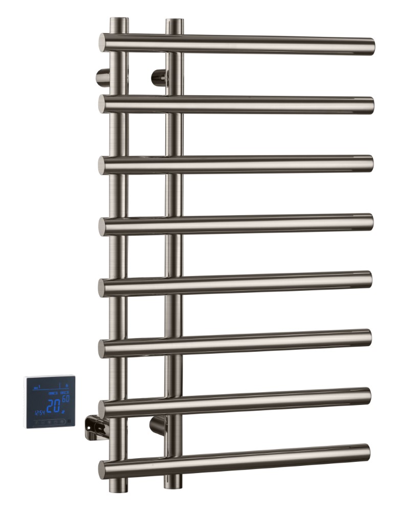 Boheme Uno Spirale Полотенцесушитель электрический 50x80h см, цвет: nickel brush 722-NB