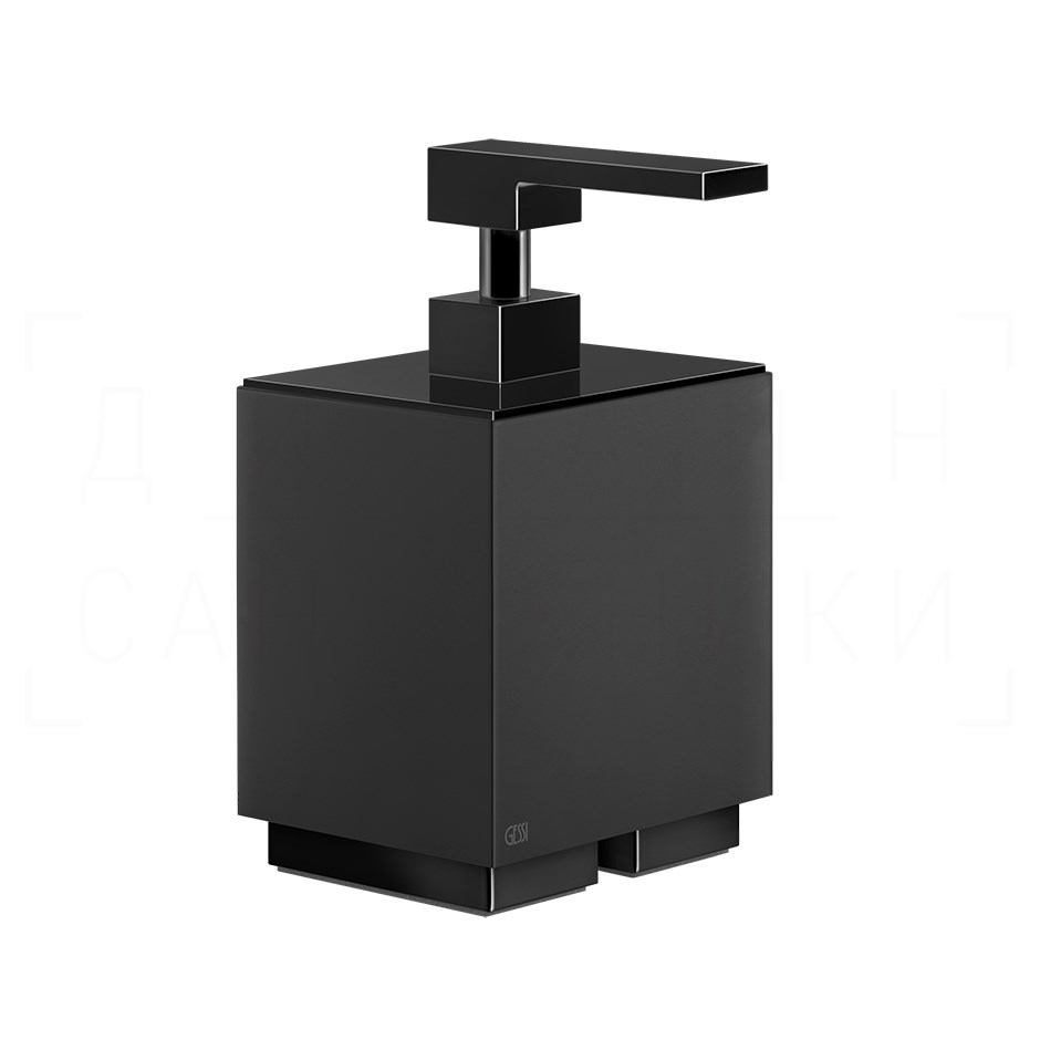 Gessi Inverso/Rettangolo Дозатор для жидкого мыла настольный, колба Neolite, цвет: black metal PVD 20838#706