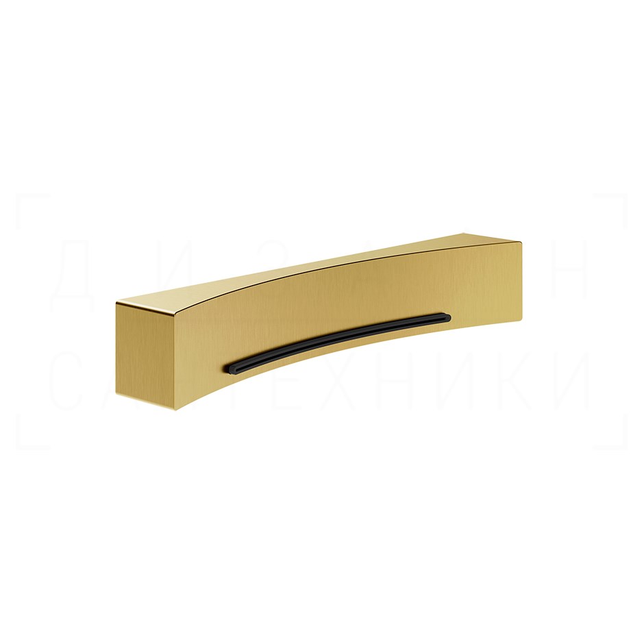 Gessi Perle Излив настенный для ванны, каскадный, цвет: gold brushed 57595#716