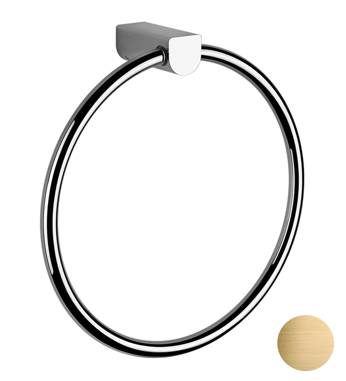 Gessi Rilievo Полотенцедержатель-кольцо 22,4 см, цвет: Brushed Brass PVD 59509#727