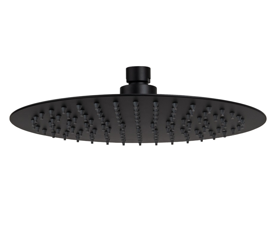 Remer Верхний душ 25 см, 1 режим, без кронштейна, цвет: nero opaco 357UFM25NOX