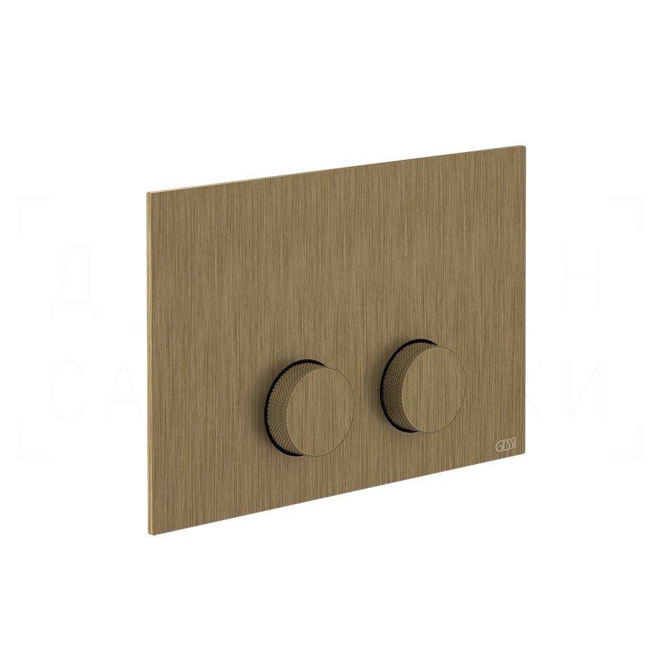 Gessi Anello Кнопка смыва для инсталляции Tece, 2 режима, латунь, цвет: antique brass 54629#713