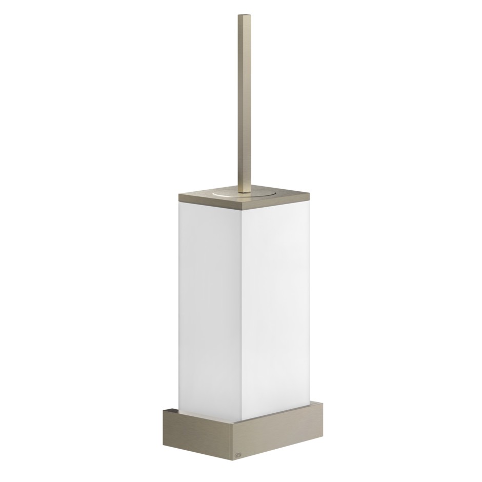 Gessi Inverso/Rettangolo Ершик для унитаза подвесной, с латунной колбой, цвет: finox brushed nickel 20819#149