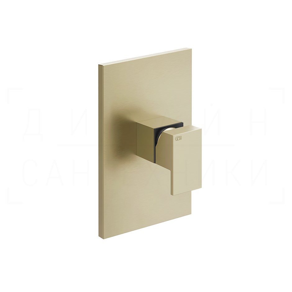 Gessi Rettangolo Смеситель для душа встраиваемый, на 1 потреб., внеш. часть, цвет: brushed brass PVD 44602#727