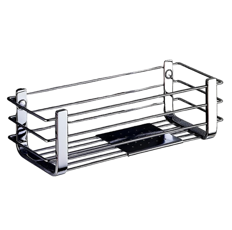 Colombo Design Angolari Полка подвесная 27х11 см, металлическая, цвет: stainless steel B9632.HPS1