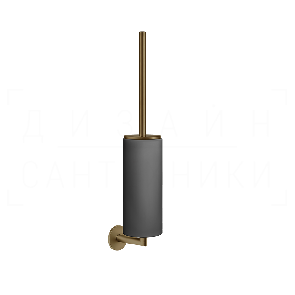 Gessi Ventaglio Ершик для унитаза подвесной, колба Neolite, цвет: black/deep bronze brushed PVD 63620#791