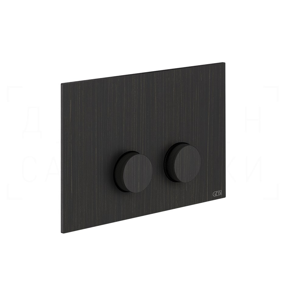 Gessi Ingranaggio Кнопка смыва для инсталляции Tece, 2 режима, латунь, цвет: aged bronze 54641#187