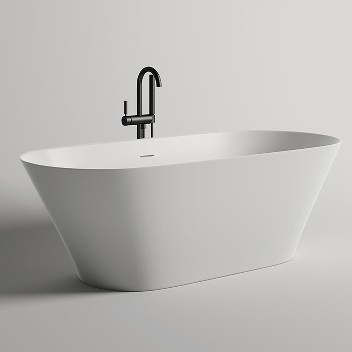 Salini Mona Ванна из S-Stone отдельностоящая 180x80 см, цвет: белый матовый 102921M