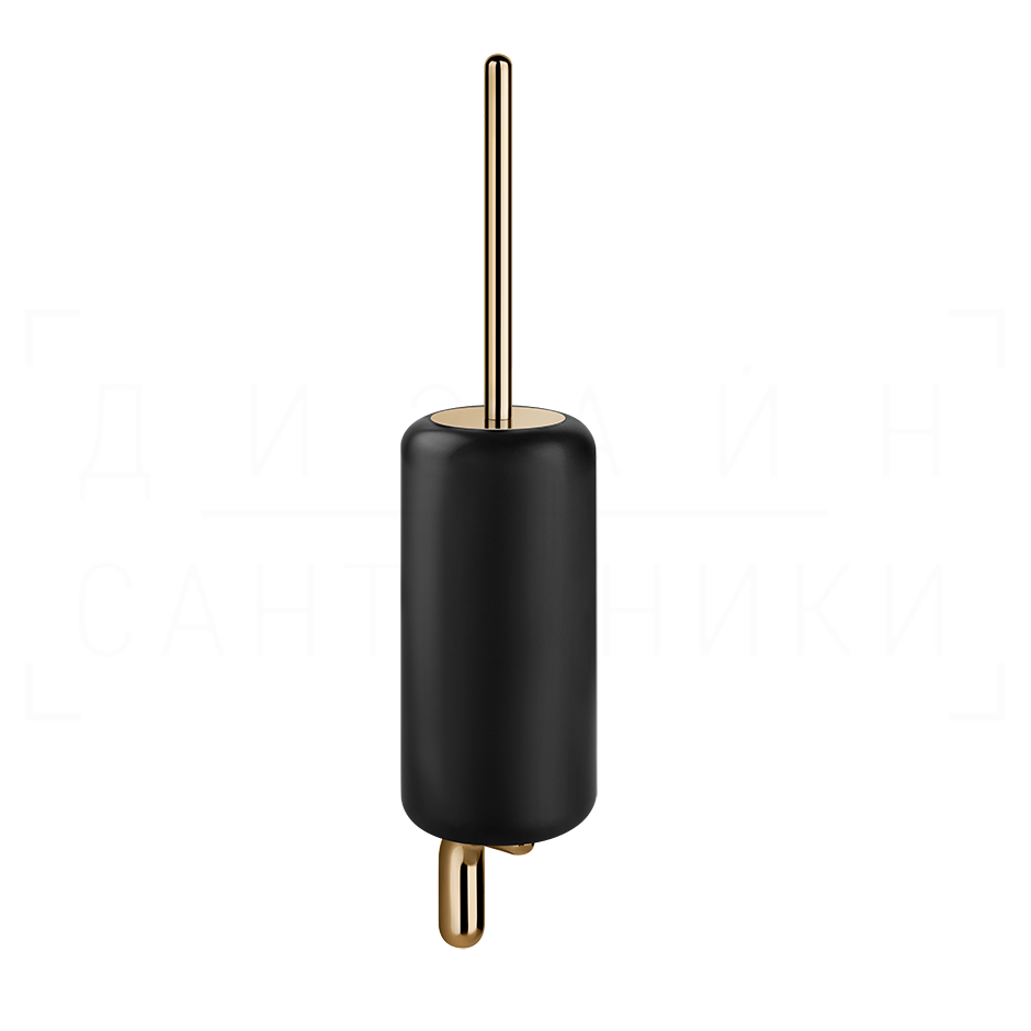 Gessi Goccia Ершик для унитаза подвесной, с кермической колбой Gres, цвет: black/warm bronze PVD 38020#735