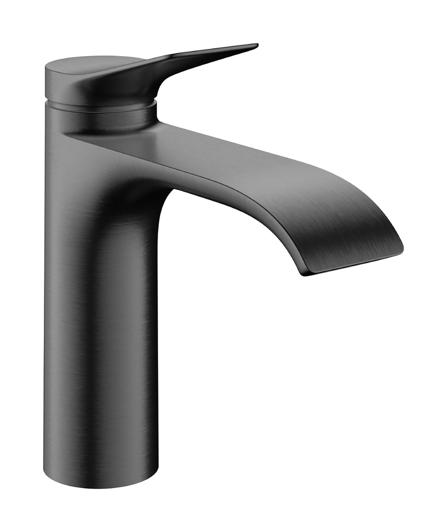 Hansgrohe Vivenis Смеситель для раковины, с д/к, излив 14,6 см, цвет: шлифованный черный хром 75023340