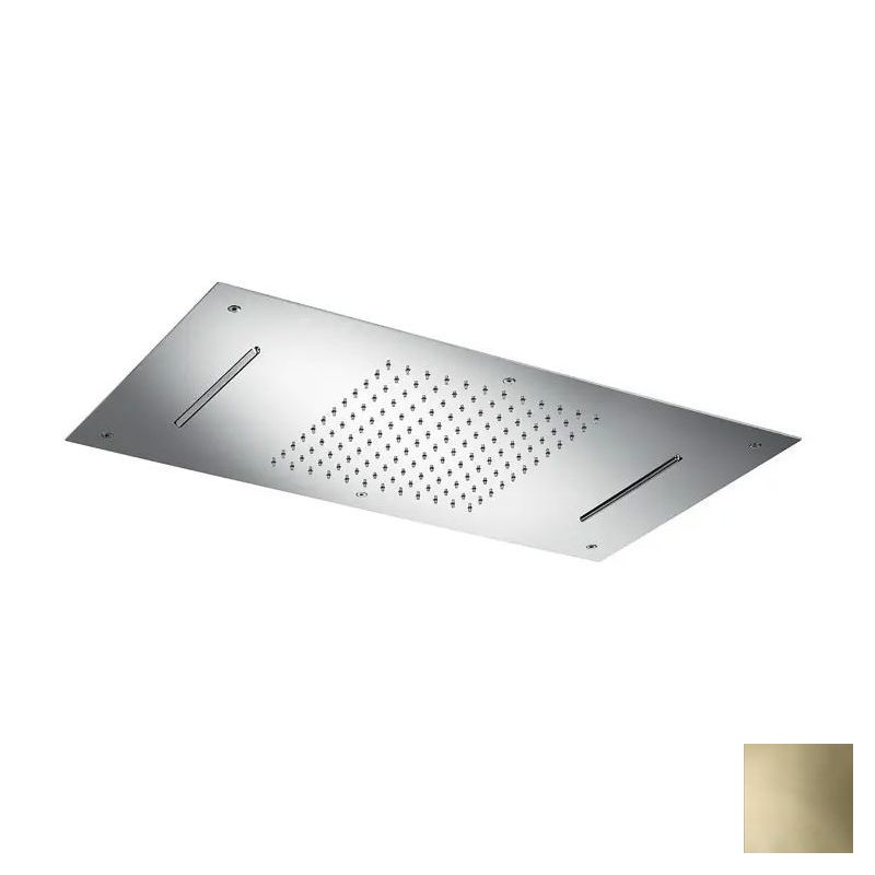 Almar Square Потолочный душ 70х38 см встраиваемый, 2 режима, цвет: PVD polished gold E044110.GO