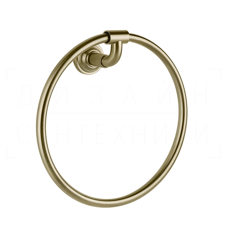 Gessi Venti20 Полотенцедержатель кольцевой d22,2 см, подвесной, цвет: brushed brass PVD 65509#727