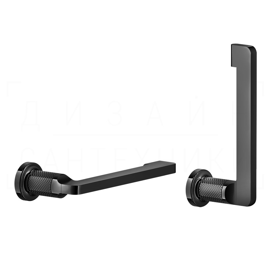 Gessi Inciso Держатель туалетной бумаги открытый, подвесной, цвет: black metal PVD 58455#706