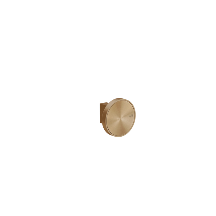 Gessi Origini Крючок для полотенец одинарный, подвесной с декор. вставкой, цвет: warm bronze brushed 66521#726
